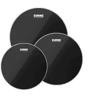 Evans Black Chrome Fusion Tomtom-Pack 10 12 14 Felle