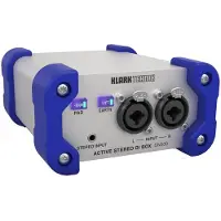 Klark Teknik DN200 V2 aktive 2-Kanal DI-Box, Combo/RCA Eingänge, XLR/Klinke Ausgänge, transformatorisoliert