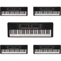 Gear4Music K1+ 61-Noten Keyboard mit Tastenbeleuchtung mit Bluetooth von 5er Pack