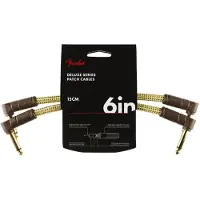 Fender Deluxe 6"-Patchkabel 2er-Pack Tweed