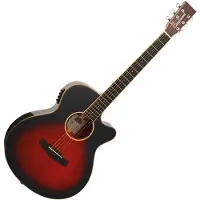 Tanglewood TW4TLCE Winterleaf Thinline Super Folk Elektroakustisch Herbst Vintage Burst Glanz