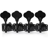 Gear4Music Guitarworks Stimmmechaniken für Bassgitarre 4-In-Line schwarz