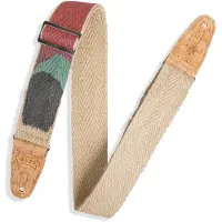 Levys Leathers Vegan Hemp 2" Gitarrengurt Sunset mit Korkenden