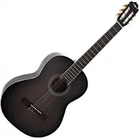 Gear4Music Deluxe-Konzertgitarre von Trans Black