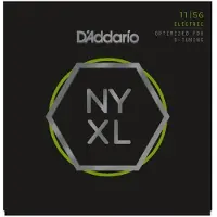 D'Addario NYXL1156 Nickel Wunde mittlere Oberteil / Ex-Heavy Bottom 11-56