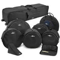 Gear4Music Komplettes Schlagzeug-Taschenset von