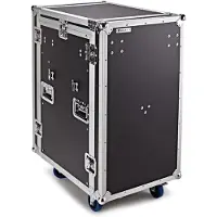 Trojan Pro 16U Heavy-Duty Pop-Up Mixer Rack Flight Case