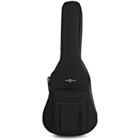 Gear4Music Gepolstertes wasserdichtes Dreadnought Gigbag für Akustikgitarre von 10mm