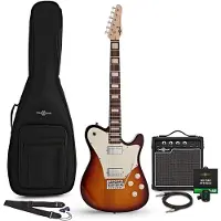 Gear4Music Knoxville Select E-Gitarre Sunburst 10-W-Gitarrenverstärker &amp; Zubehörpaket