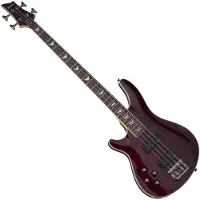 Schecter Omen Extreme-4 Linkshänder-Bass Black Cherry