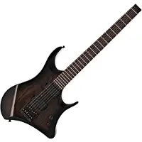 Gear4Music Harlem Headless-Gitarre von Trans Black