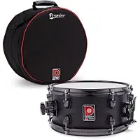 Premier Artist 12" x 6" Birke Snare Drum & Soft Case Stealth Black