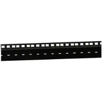 Adam hall 19-Rackschiene doppelt schwarz mit drei Löchern pro HE 45 HE