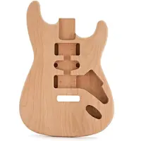 Gear4Music E-Gitarrenkorpus Erle