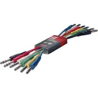 Stagg 60 cm/2 ft Stereo-1/4-Klinke-auf-Stereo-1/4-Klinke-Kabel 6er-Pack