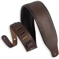 Levys Leathers M26PD-DBR 3" Top Grain Lederband Bark Brown auf Dark Brown