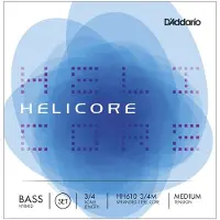 Daddario Helicore Hybrid Kontrabass Saiten festgelegt 3/4 Größe Medium