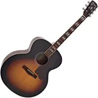 Hartwood Artiste Jumbo Akustikgitarre Vintage Sunburst
