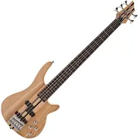 Gear4Music Chicago 5-saitige Neck-Thru-Bassgitarre von