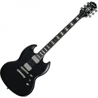 Epiphone SG Prophecy Gealtert Jet schwarz Metallic lisch