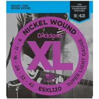 Daddario ESXL120 Ball Ende Electric Strings superleicht 9-42
