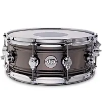 DW Drum Workshop DW Design Serie 14 cm x 55 cm schwarz Nickel über Messing Snaredrum