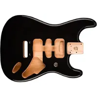 Fender Deluxe Strat-Korpus Erle Black