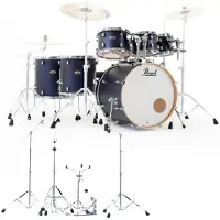 Pearl Decade Ahorn 22 7-teiliges Schlagzeug mit Hardware Ultramarine Velvet