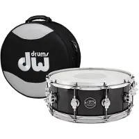 DW Drums Performance Series 14" x 6.5" Snare Drum Ebony Beize & Koffer
