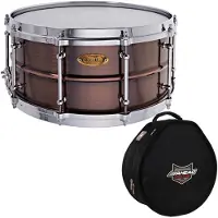 WorldMax 14 x 65 Gebürstetes Rotkupfer Snare Drum &Ahead Panzergehäuse
