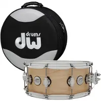 DW Drums DW Design Series 14" x 6" Snare Drum Natur & Koffer
