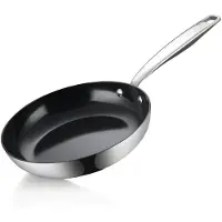 BE Living Bratpfanne Edelstahl – Ø 20 cm – Keramik – Induktion – PFAS-frei – Essential