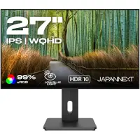 Japannext JN-27IPS4FLWQHDR-HSP, 68,6 cm (27"), 2560 x 1440 Pixel, Wide Quad HD, LCD, 8 ms, Schwarz