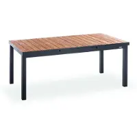 Niehoff Nantes Ausziehtisch Aluminium/Teak 180/240x100 cm