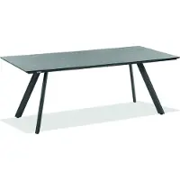 Niehoff - HPL-Gartentisch Noah - Aluminium 180 x 95 cm HPL Beton Stativprofil