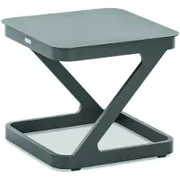 Niehoff Quattro Beistelltisch Aluminium 52x52 - 70x70 cm