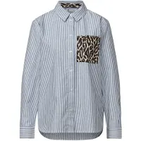 Street One Bluse in blau weiß | Gr.: 42