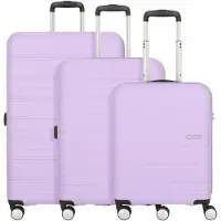 American Tourister Trolley High Turn 3 PC Set A Matt Lavender flieder 77cm