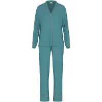 Mey Langer Pyjama Serie Pure Chic Teal Dream | Größe S