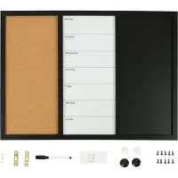 Relaxdays Kombitafel 3in1 Magnettafel-Set
