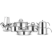 Karaca 8683650361695, Transparent, Edelstahl, 15 Stück(e), 2 Jahr(e)