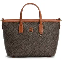 Tommy Hilfiger Handtasche Th Monoplay Mini Tote Le AW0AW18848 Schwarz
