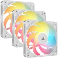 Corsair Microsystems Rs120-r White Argb Pwm Triple Ventilator