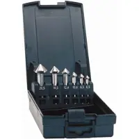 Exact Kegelsenker-Set 5teilig 6.3 mm, 10.4 mm, 16.5 mm, 20.5 mm, 25 mm HSS 50213 Zylinderschaft 1...