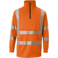 Kübler REFLECTIQ Zip-Sweatshirt PSA 2 für maximale Sichtbarkeit und Schutz in industriellen Umgebungen