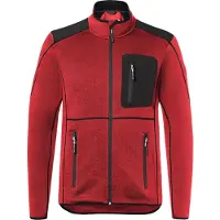 Kuebler Strickjacke mittelrot/schwarz Gr. XL