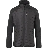 Kübler Hybridjacke Schwarz/Dunkelgrau 4XL