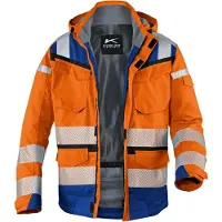Kübler unisex Warnjacke Winter REFLECTIQ orange, kornblau Grösse S