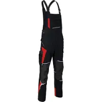 Kübler Latzhose BODYFORCE PSA 2 schwarz/mittelrot Form 3125 Grösse 94