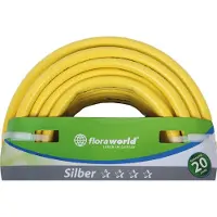 Floraworld Gartenwasserschlauch 12,5 mm 1/2Z 20 m Silber FW